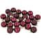 24ct. 1" Shiny & Matte Red Glass Ball Ornaments